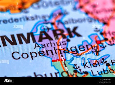 Copenhagen Capital City Of Denmark On The World Map Stock Photo Alamy