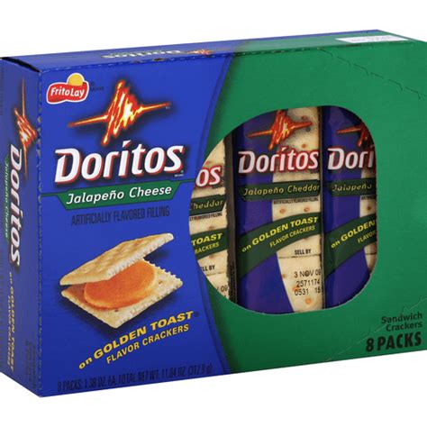 Doritos Sandwich Crackers Jalapeno Cheese Snacks Chips And Dips