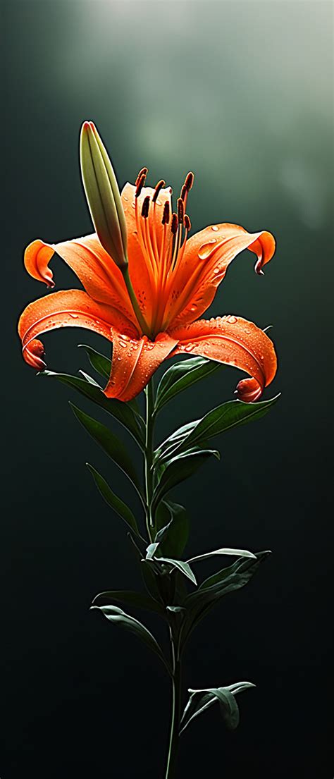 Orange Lily Photograph Background Wallpaper Image For Free Download
