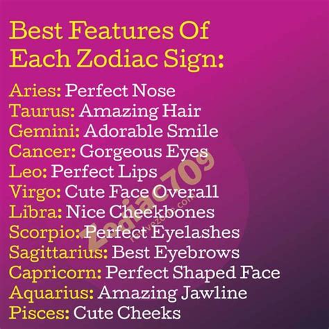 Best Features Of Each Zodiac Sign Revive Zone