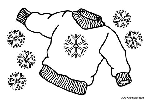 18 Warme truien Kleurplaten trui truien wintertrui De