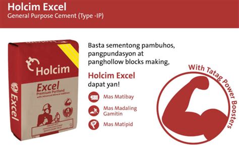Holcim Excel Type-1P (40kg) - Tacloban Ultrasteel Corporation