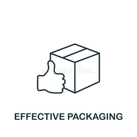 Effective Packaging Icon Monochrome Simple Neuromarketing Icon For