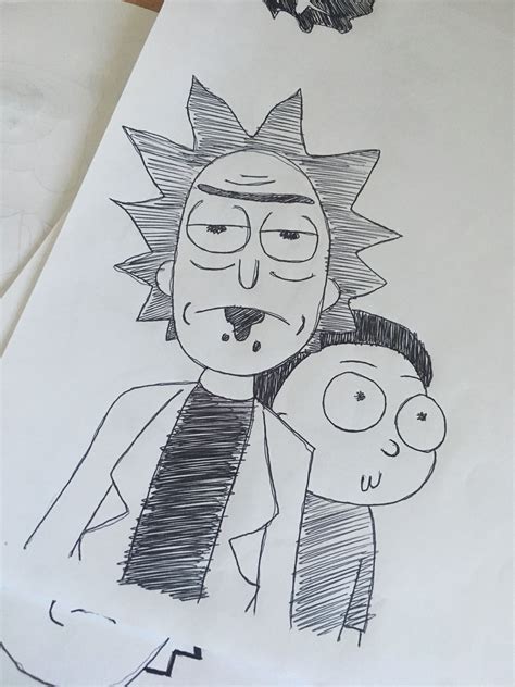 Rick And Morty Drawing At Explore Collection Of
