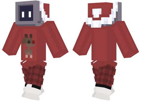 Christmas TV Head Minecraft Skins