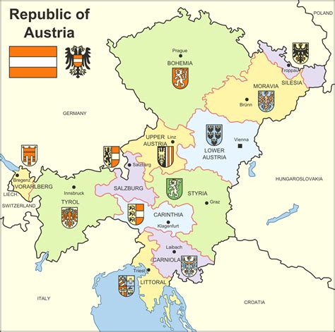 Austria Map Historical Maps Alternate History
