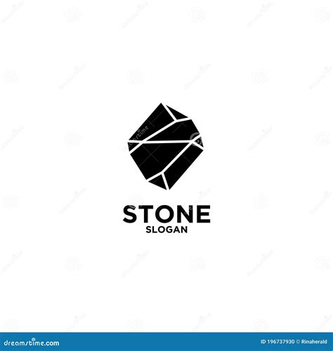 Stone Logo Icon Design Vector Illustration With Abstract S Letter Stock Vector Illustration Of