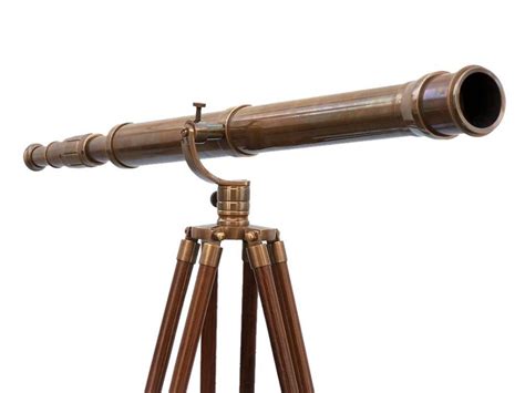 Our first telescope, called galilean because of its association with galileo galilei, is a very simple optical system consisting of two lenses, one convex (the large objective lens), one concave (the small eyepiece lens). Buy Floor Standing Antique Brass Galileo Telescope 65in ...