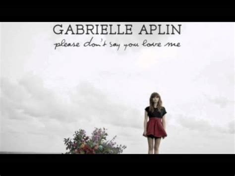 Gabrielle Aplin Please Dont Say You Love Me Piano Version Chords Chordify