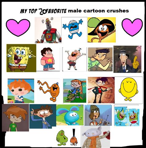 Top 20 Favorite Male Cartoon Crushes By Emeraldzebra7894 On Deviantart