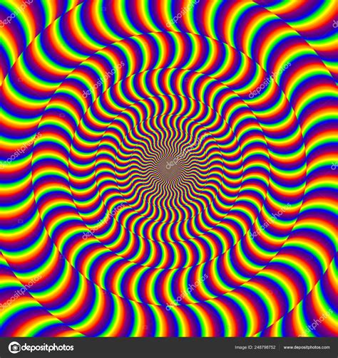 Psychedelic Optical Spin Illusion Background Stock Photo By ©evilwata