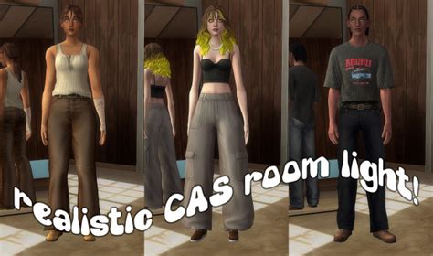 Замена освещения в Cas Realistic Cas Room Lighting By Squea Моды