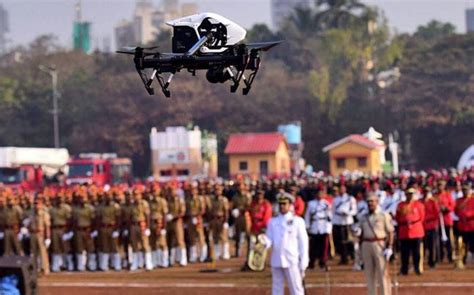 A First For Maharashtra Drone Cameras Monitor Movement During Republic