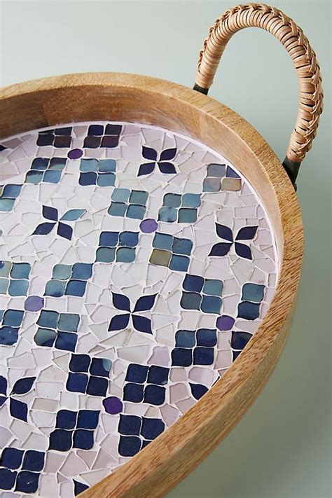 Mosaic Decorative Tray In 2020 Mosaic Furniture Mosaic Decor Mosaic Diy