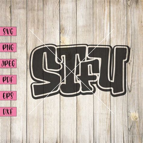 Stfu Svg Inappropriate Stickers Rude Mug Swear Words Word Etsy