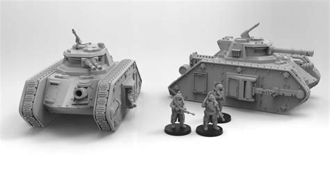 Lunar Auxilia Highwaymen Tank Sla 32 Mm Forge Of Generals Eu
