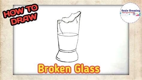 How To Draw Broken Glass Youtube