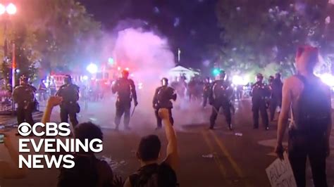 Police And Protesters Clash Amid Unrest Across America Youtube