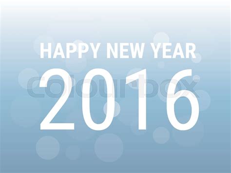 Happy New 2016 Year Stock Vector Colourbox