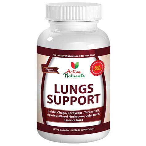 Here's how to support your lungs for a healthy life. Lungs Supplement with Reishi, Chaga, Cordyceps, Turkey ...