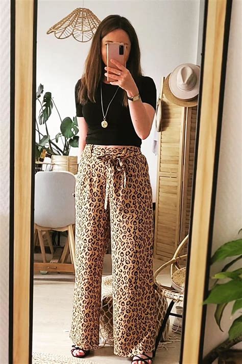 Look avec quoi porter un pantalon imprimé léopard Taaora Blog