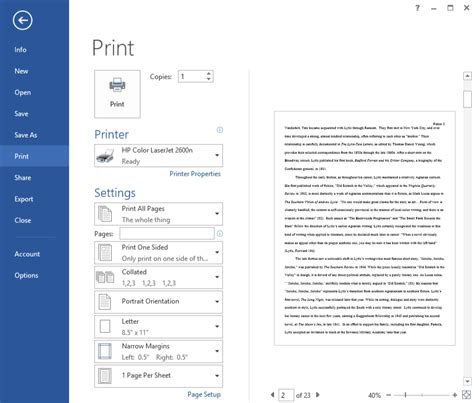 Word Tips 5 Tips For Printing Word Documents