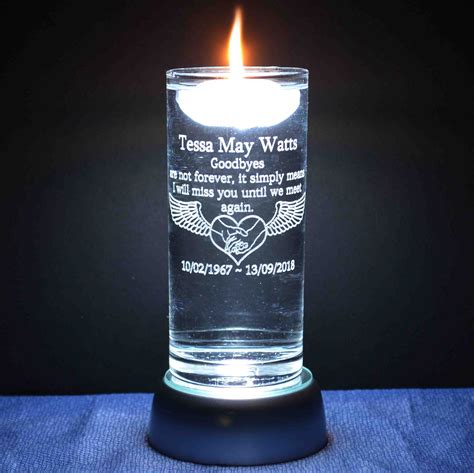 Floating Candle Custom Memorial Candle 12 Creationsbycrispy