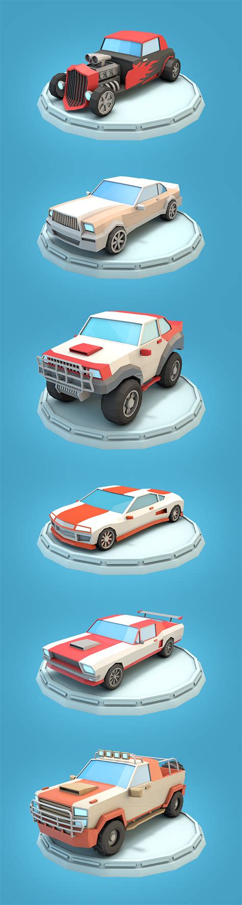 Low Poly Cars On Behance