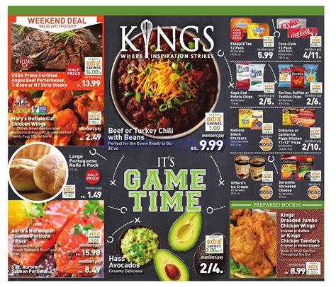 Limited selection and astronomical prices, exceeding even those of the iconic whole paycheck (whole foods). Kings Food Markets Circular March 1 - 7, 2019
