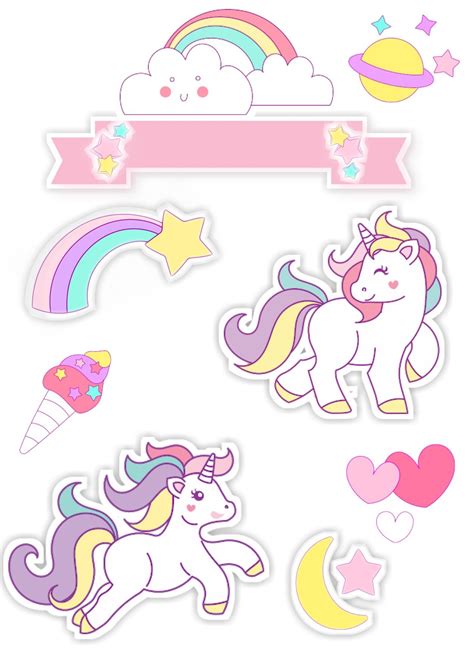 Feito Por Mim Unicorn Birthday Cards Unicorn Theme Rainbow Unicorn