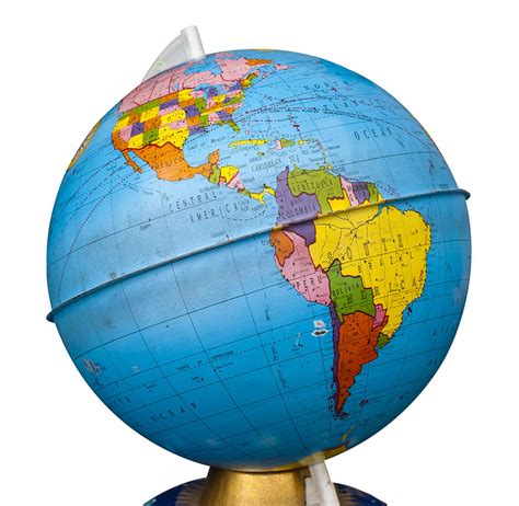 Old Rotating World Map Globe Photograph By Donald Erickson