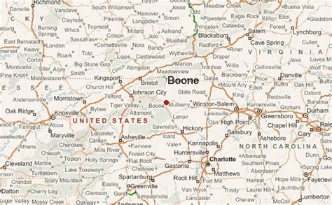 Map Of Boone North Carolina World Map
