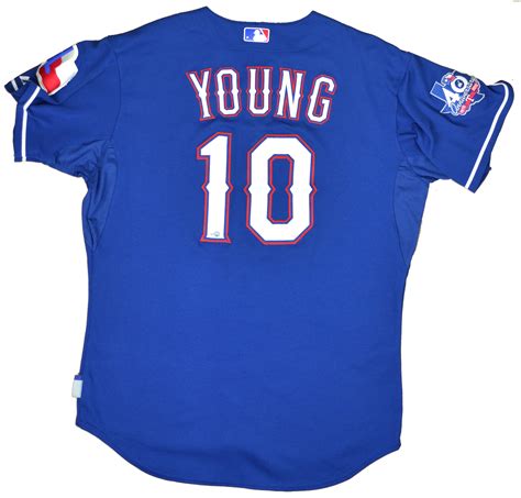 Lot Detail 2012 Michael Young Game Used Texas Rangers Jersey 8712