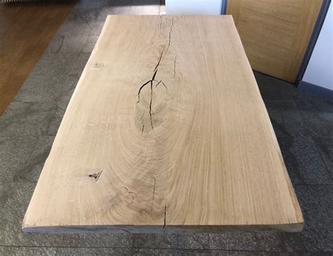 plateau de table live edge chêne atelier du bois massif