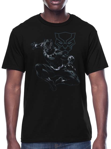Marvel Mens Marvel Black Panther Jungle Lord Short Sleeve Graphic T