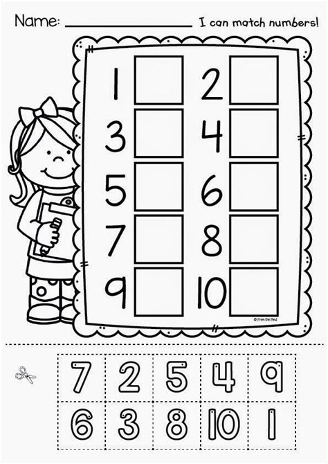 Cut And Paste Kindergarten Free Printable Math Worksheets For