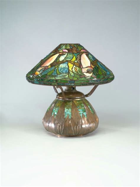 Fish And Water Lamp Attributed To Clara Driscoll American 1861