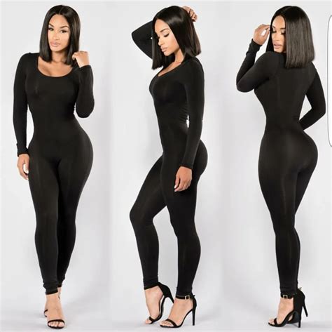 Long Sleeve O Neck Long Pants Women Jumpsuits New Fashion Sexy