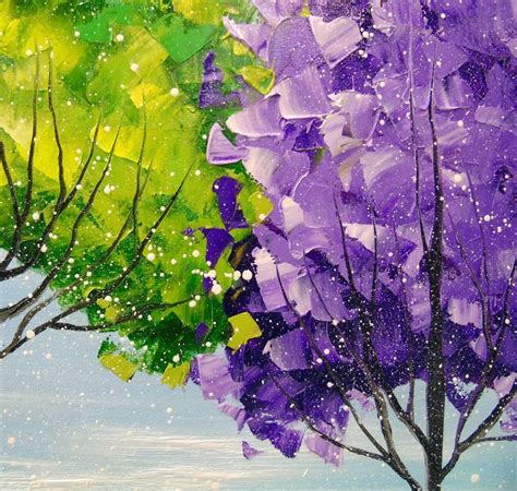 Each Tree Has A Vibrant Life Painting By Olha Darchuk Saatchi Art