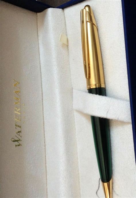 Waterman Edson Ballpoint Pen Emerald Green New In Box Ebay