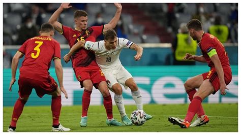 Belgium Vs Italy Euro 2021 Italy See Off Belgium In Thrilling