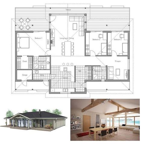 Bungalow homes originated as a smaller home that utilized space efficiently and created warm and cozy spots for communal many bungalow house plans have living, kitchen, and dining spaces within this common area. Small house plan with vaulted ceiling. All bedroom windows ...