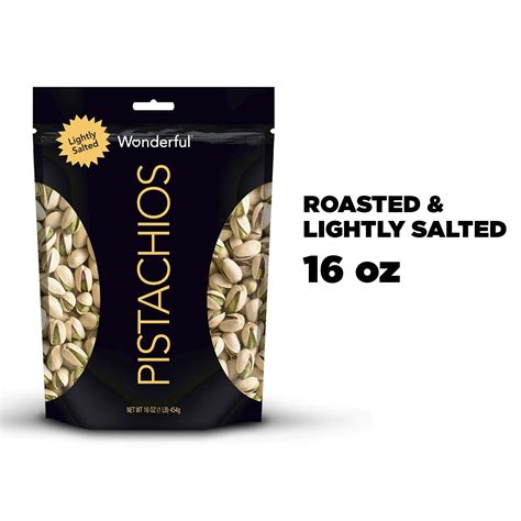 Wonderful Pistachios Lightly Salted 16 Oz Walmart Com