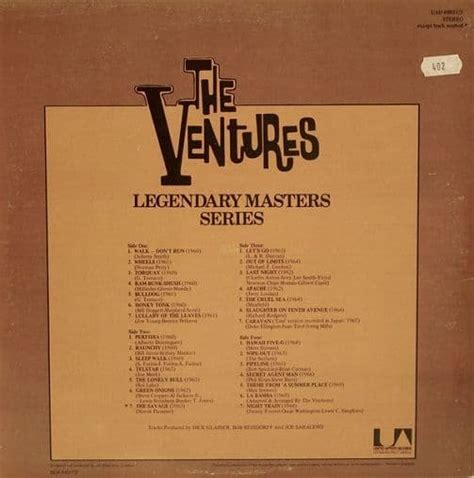 The Ventures Legendary Masters Series Vinyl Record Lp United Artists 1974