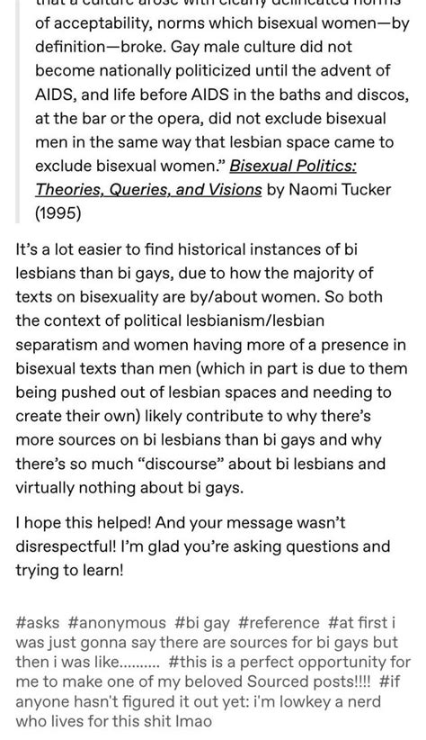 Heres Some Interesting History On Bisexuals And The Lesbian Community