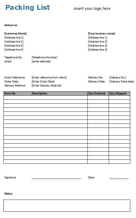 Free Printable Packing List Packing List Template Pac Vrogue Co