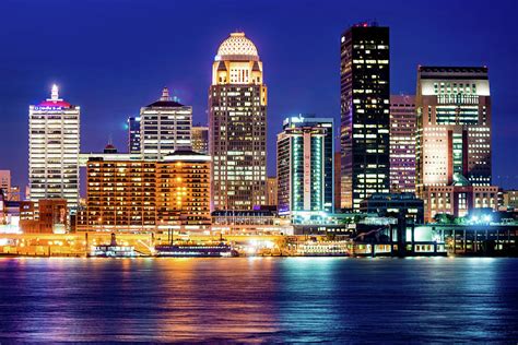 Explore and download more than million+ free png. Downtown Louisville Kentucky Skyline at Dusk Photograph by ...