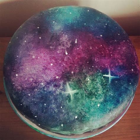 Published on mar , 19 , 2017 decorating a simple galaxy cake in minutes try this easy design that sprayed with a air brush many layers of color. Galaxy Birthday Cakes