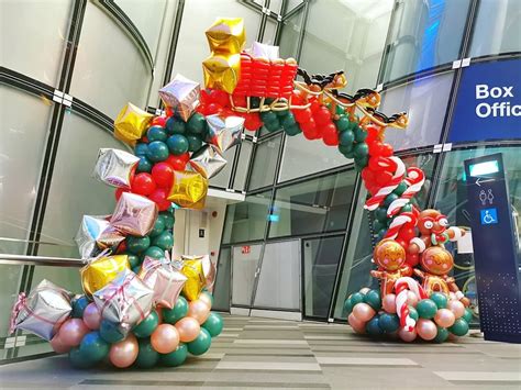 Your decorations lit up our set, thank you! Christmas Balloon Arch Singapore | THAT Balloons