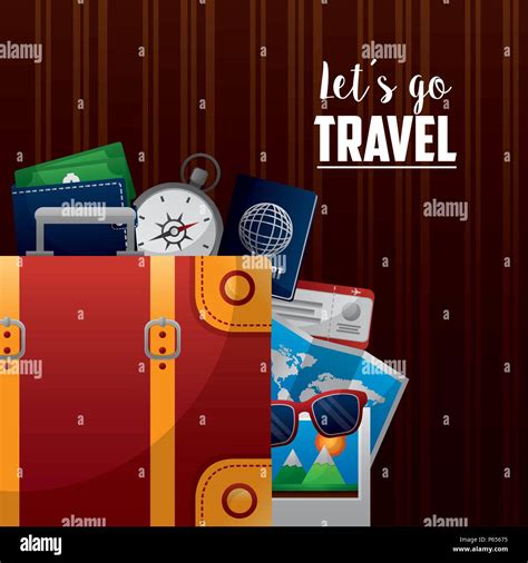 Time To Travel Around The World Stock Vector Image And Art Alamy